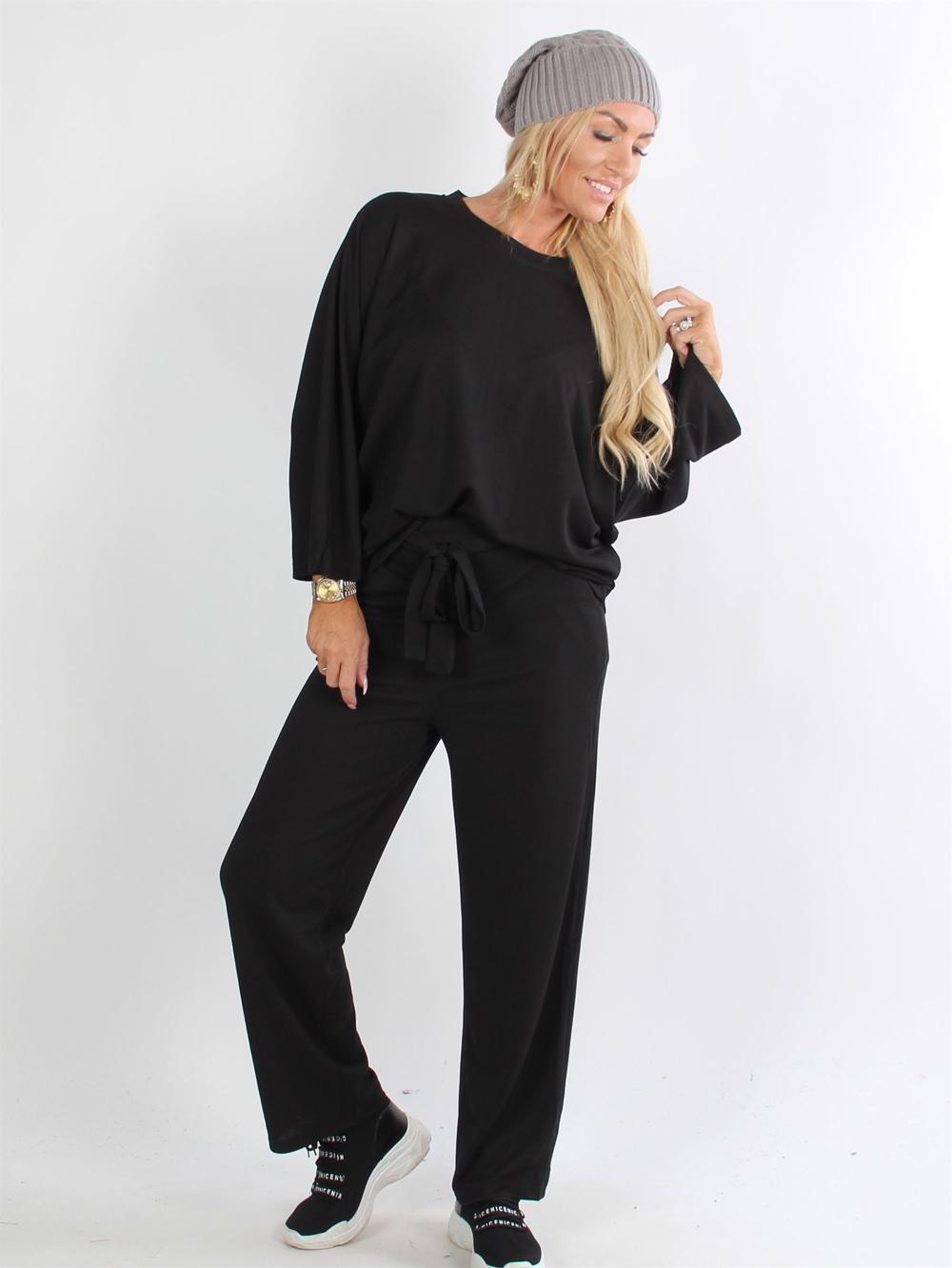 Riga - Snyggt beigefärgat överdimensionerat set med band